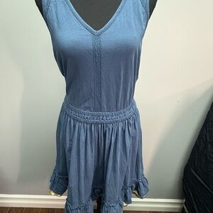 Matilda Jane Blue Dress with Ruffle Detail